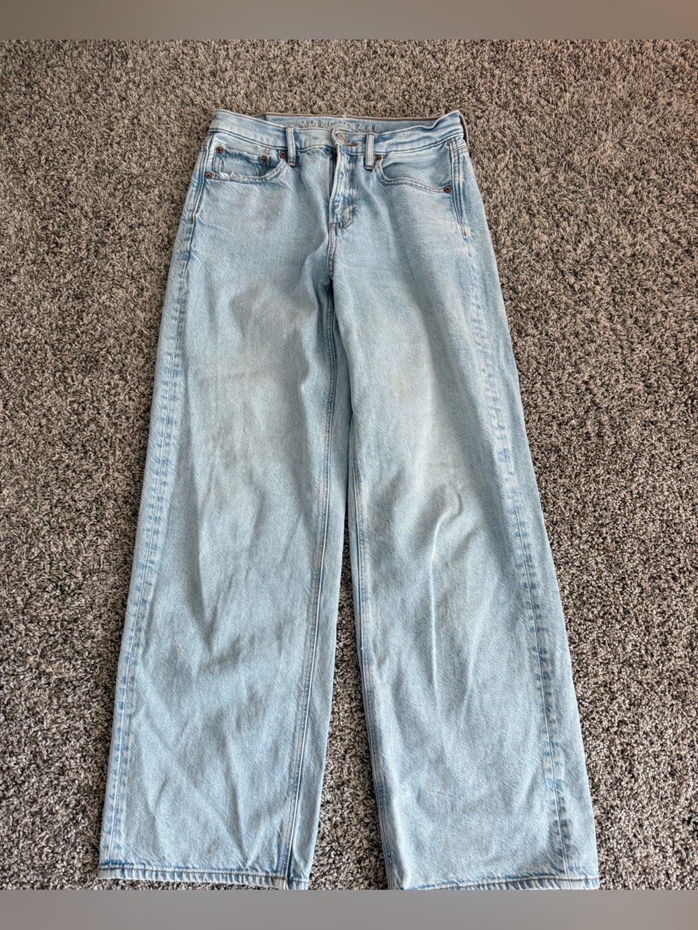 American Eagle Outfitters Light Blue Straight Leg Jeans